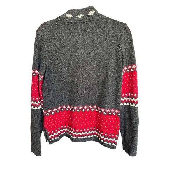 Guide Series Vintage Women's Nordic Snowflake Collared Christmas Sweater Size XS - Picture 6 of 6